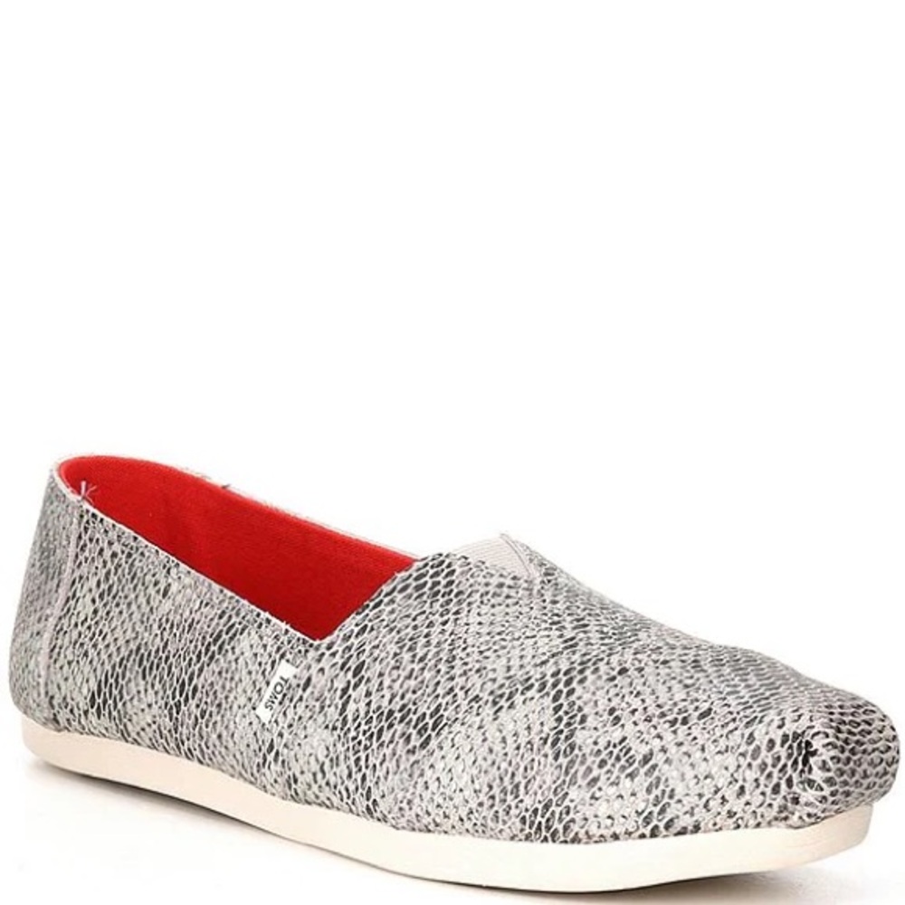 TOMS- snake skin slip ons! Brand new without tags - Picture 1 of 6
